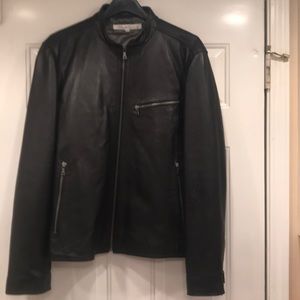 Black Leather KENNETH COLE Jacket